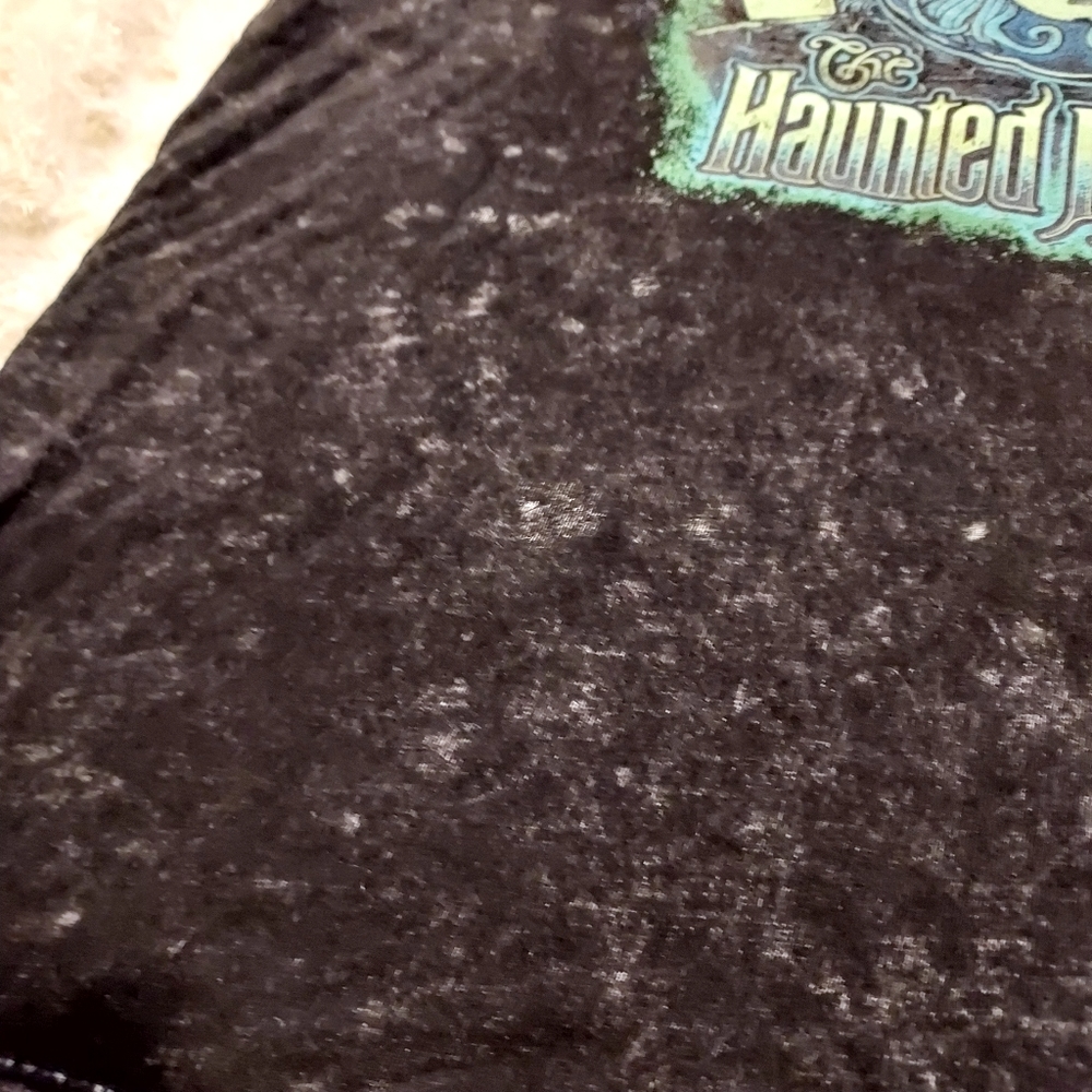 Disney's The Haunted Mansion Ghosts Black Mineral wash t-shirt Small Spooky - Picture 8 of 9